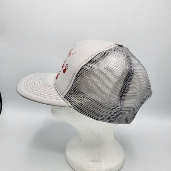 "I'm Only This ManY!" Funny Mesh Grey 50's Birthday Gift Vintage Made In USA Hat - Picture 6 of 7